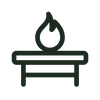 Symbol für Tisch und Grill