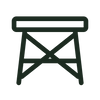 Symbol für ein stabiles Tischgestell