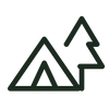Symbol für Camping und Garten